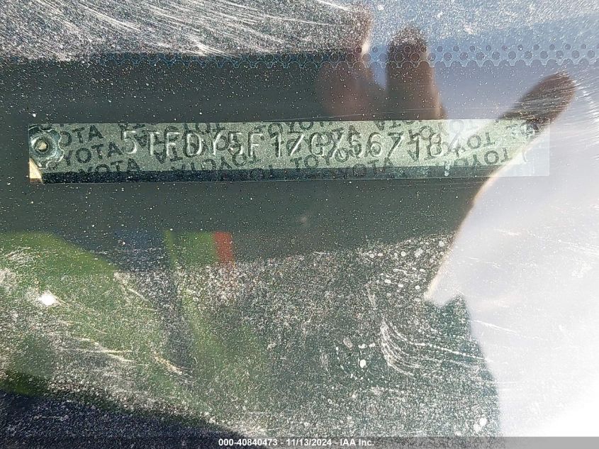 2016 TOYOTA TUNDRA SR5 5.7L V8 - 5TFDY5F17GX567184