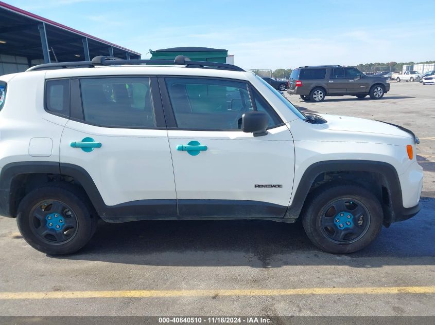 2020 Jeep Renegade Sport Fwd VIN: ZACNJAAB8LPL66096 Lot: 40840510