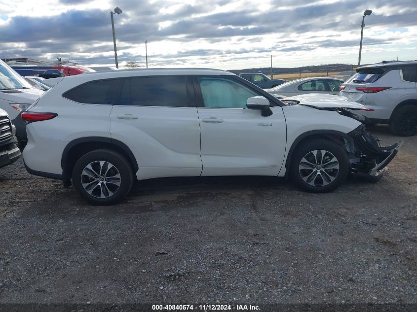 2021 TOYOTA HIGHLANDER HYBRID XLE - 5TDGBRCH5MS059434