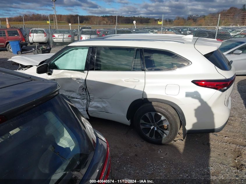 2021 Toyota Highlander Hybrid Xle VIN: 5TDGBRCH5MS059434 Lot: 40840574