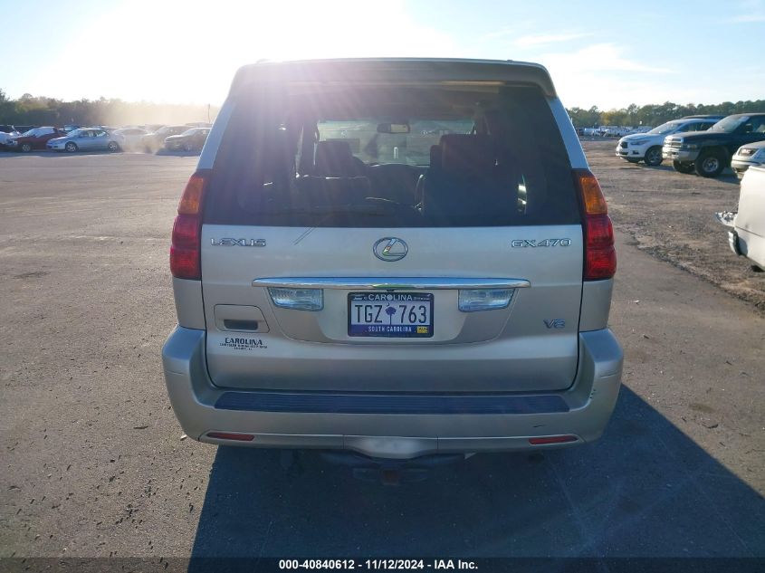 2007 Lexus Gx 470 VIN: JTJBT20X270140115 Lot: 40840612