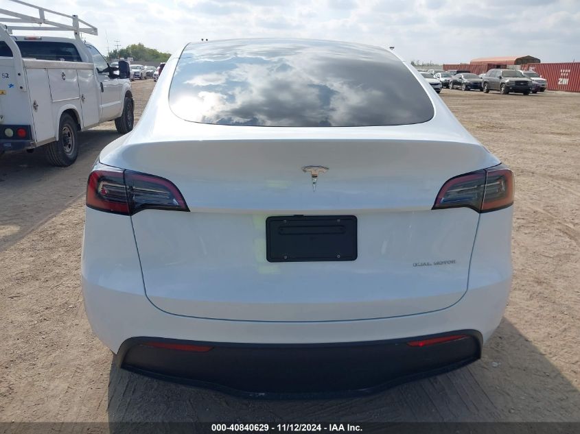 2024 Tesla Model Y Long Range Dual Motor All-Wheel Drive VIN: 7SAYGDEE2RA255743 Lot: 40840629