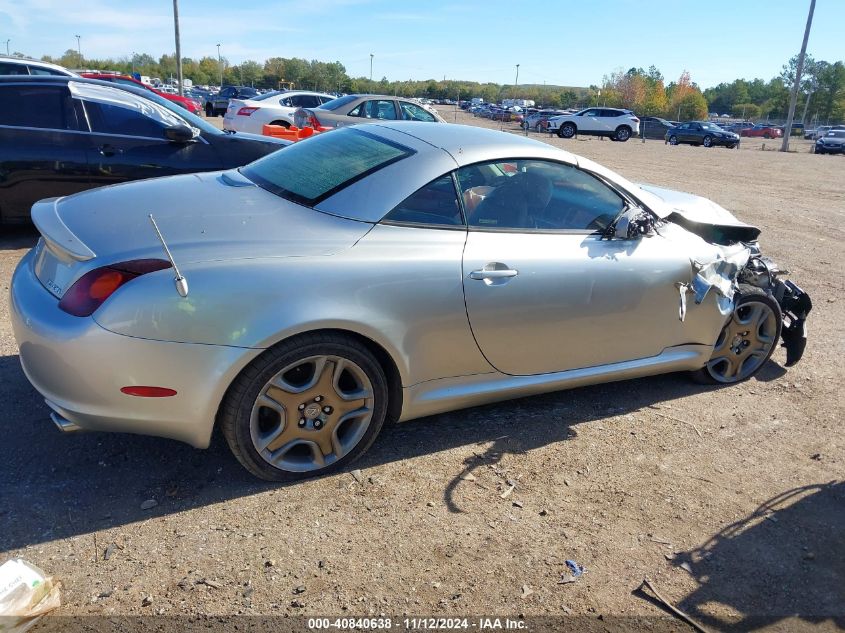 2003 Lexus Sc 430 VIN: JTHFN48Y830047115 Lot: 40840638