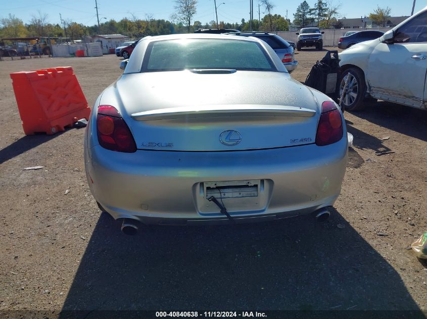 2003 Lexus Sc 430 VIN: JTHFN48Y830047115 Lot: 40840638