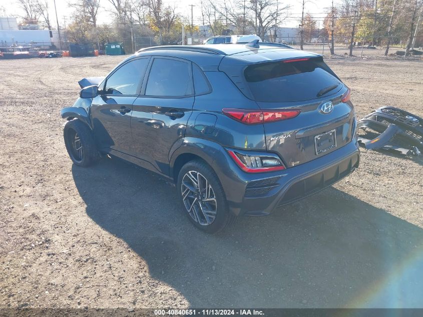 2022 Hyundai Kona N Line VIN: KM8K3CA31NU871060 Lot: 40840651