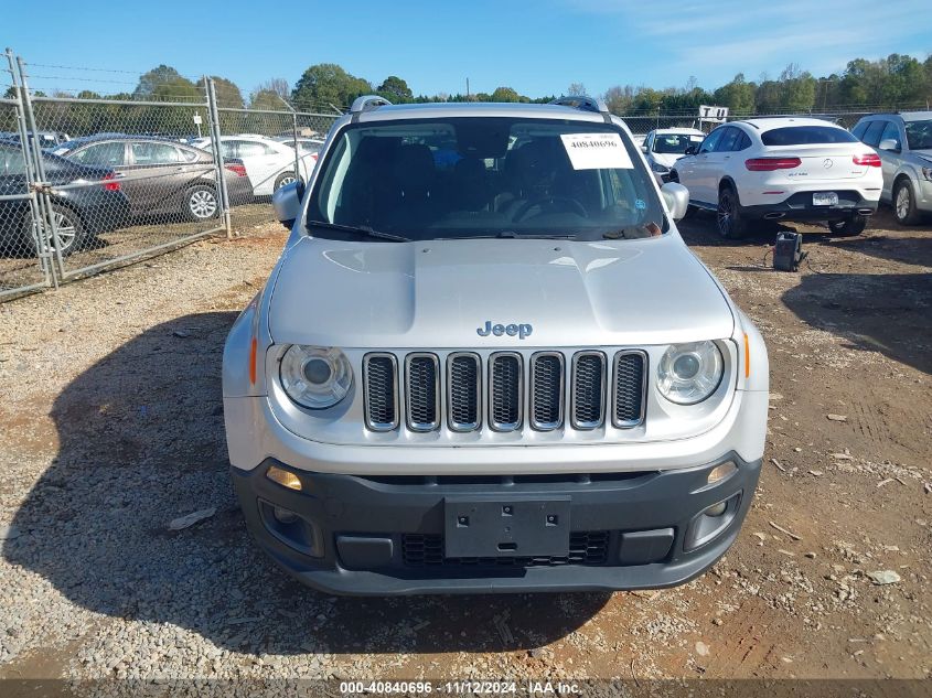 2018 Jeep Renegade Limited 4X4 VIN: ZACCJBDB6JPG72304 Lot: 40840696