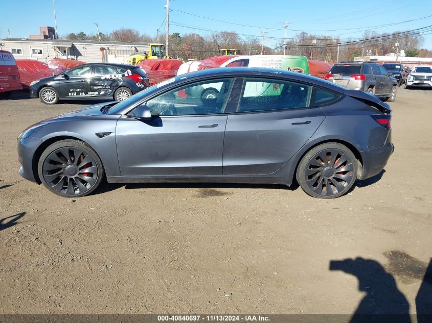 2023 Tesla Model 3 Performance Dual Motor All-Wheel Drive VIN: 5YJ3E1EC7PF561587 Lot: 40840697