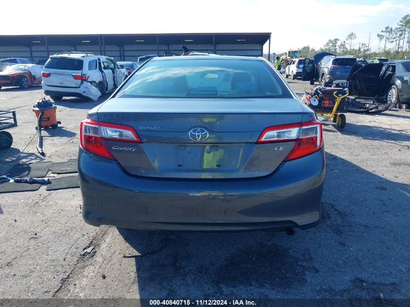 2013 Toyota Camry Le VIN: 4T1BF1FK2DU295618 Lot: 40840715