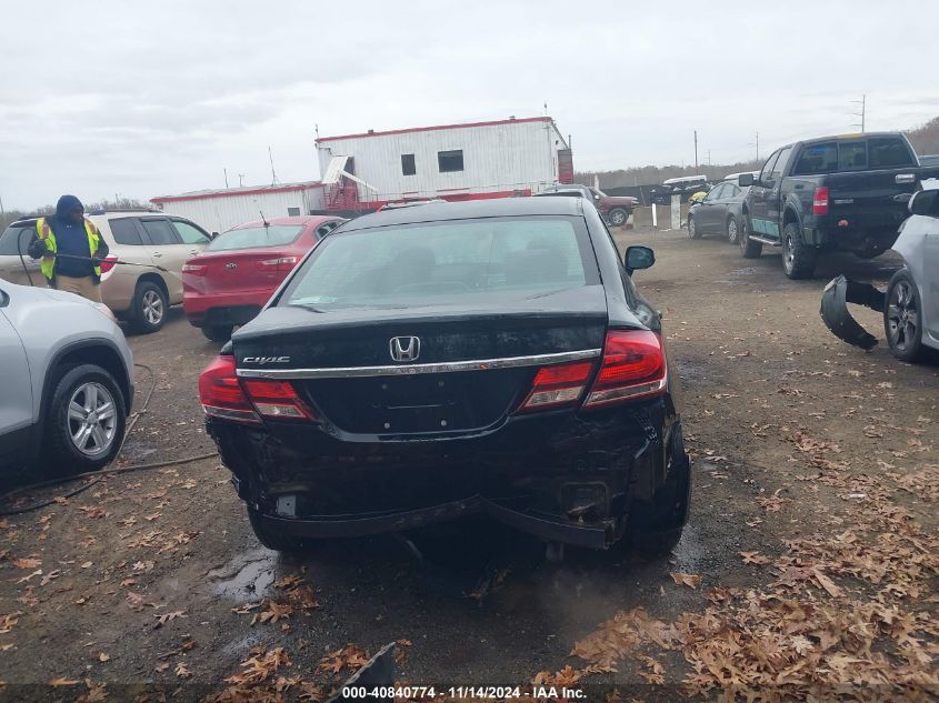 2013 Honda Civic Lx VIN: 2HGFB2F56DH572471 Lot: 40840774