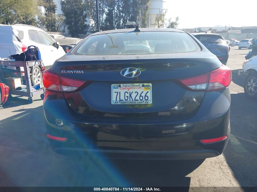 2015 Hyundai Elantra Se VIN: KMHDH4AE4FU454874 Lot: 40840784