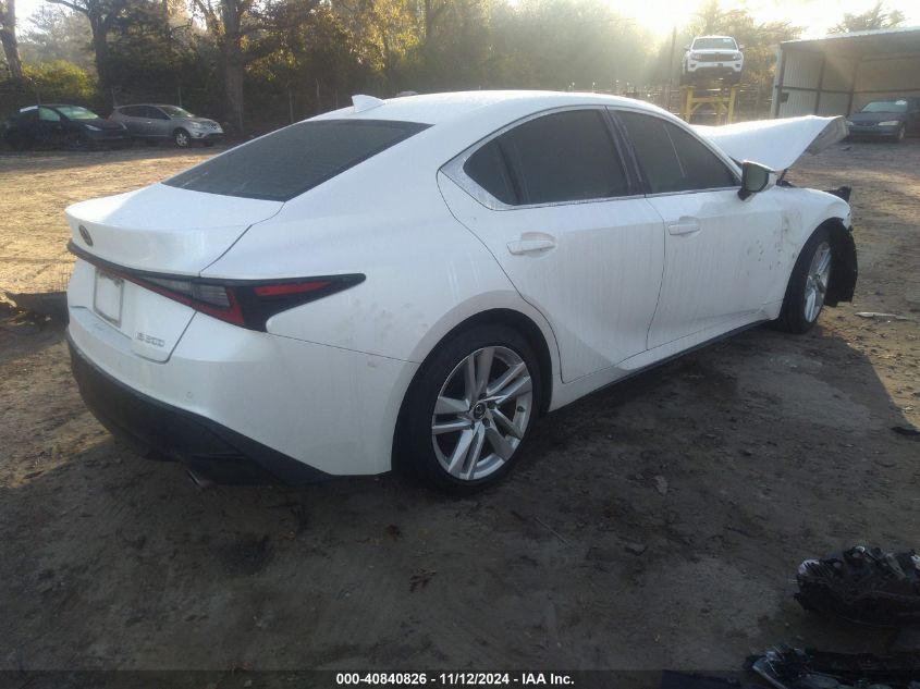 VIN JTHCA1D27M5115231 2021 LEXUS IS 300 no.4