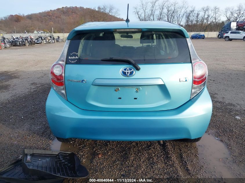 2013 Toyota Prius C Two VIN: JTDKDTB37D1036645 Lot: 40840844