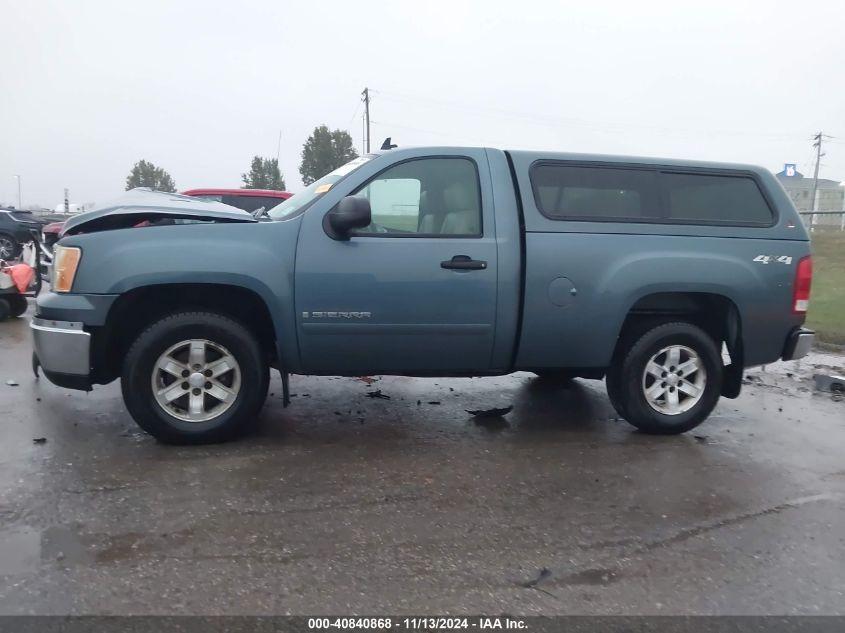 2009 GMC Sierra 1500 Work Truck VIN: 1GTEK14C79Z129758 Lot: 40840868