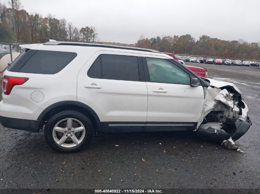 2017 Ford Explorer Xlt VIN: 1FM5K8D84HGA39865 Lot: 40840922