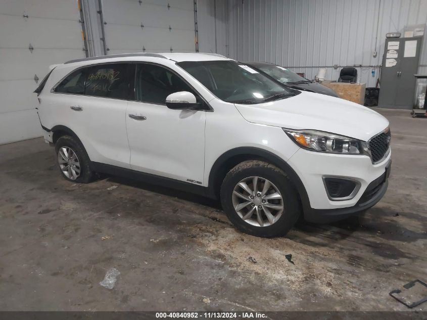 2016 KIA SORENTO 3.3L LX - 5XYPGDA50GG011760