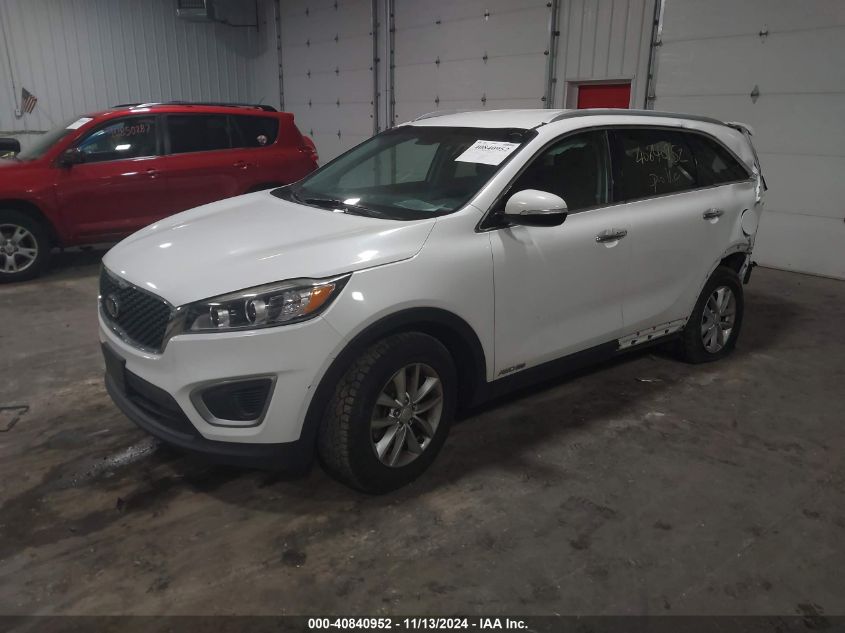 VIN 5XYPGDA50GG011760 2016 KIA Sorento, 3.3L Lx no.2