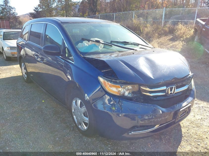 2016 Honda Odyssey Lx VIN: 5FNRL5H29GB112843 Lot: 40840965