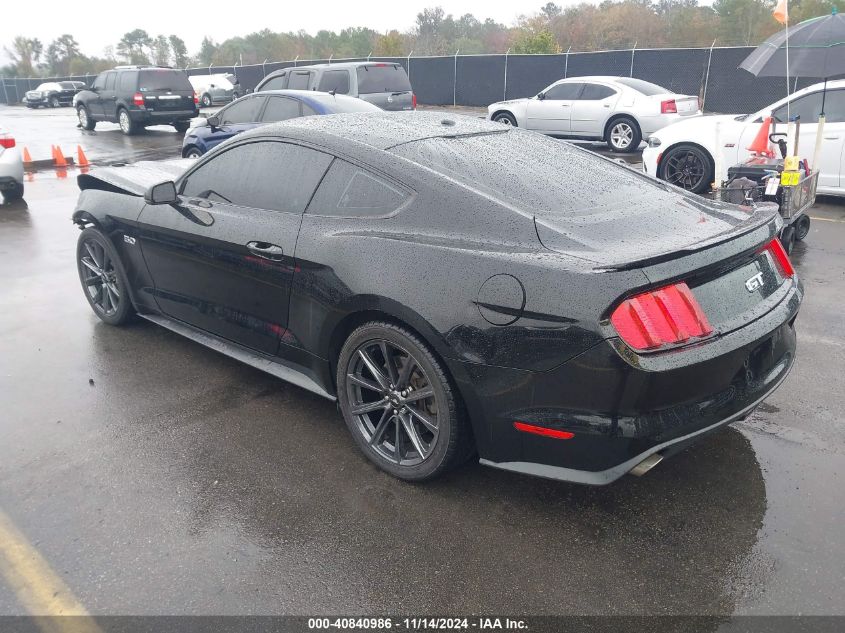 2015 Ford Mustang Gt Premium VIN: 1FA6P8CF4F5337888 Lot: 40840986