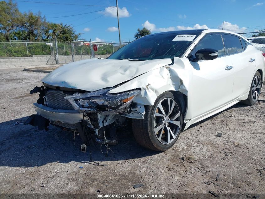 2016 Nissan Maxima 3.5 Platinum VIN: 1N4AA6AP3GC417529 Lot: 40841026