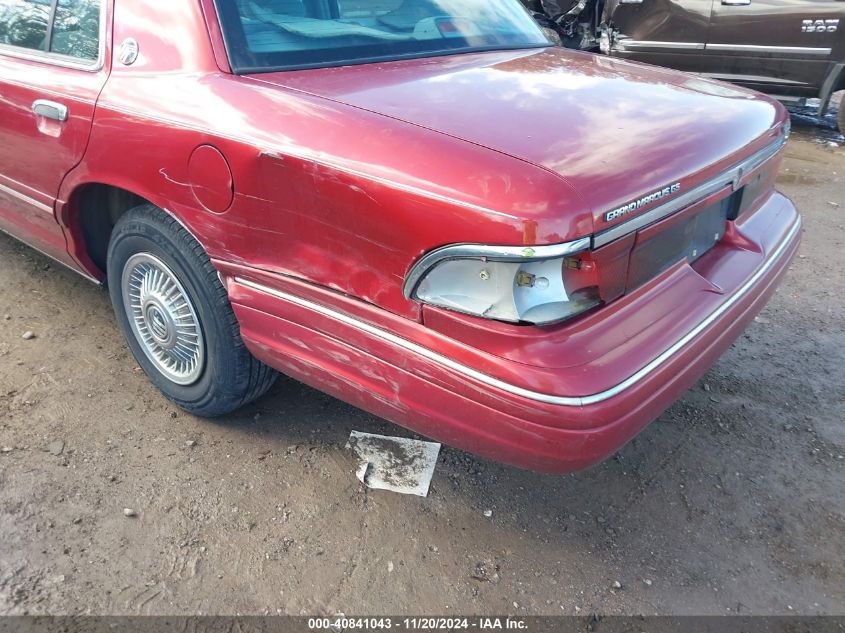 1996 Mercury Grand Marquis Gs VIN: 2MELM74WXTX693835 Lot: 40841043