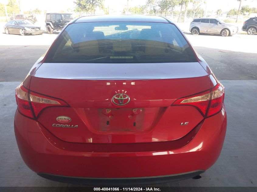 2018 Toyota Corolla Le VIN: 2T1BURHE9JC050467 Lot: 40841066