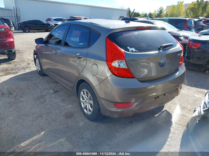 2012 Hyundai Accent Gs VIN: KMHCT5AE1CU010220 Lot: 40841069