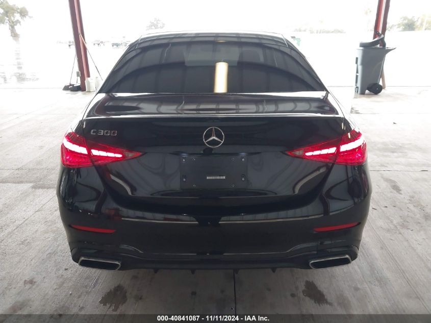 2023 Mercedes-Benz C 300 Sedan VIN: W1KAF4GB0PR086326 Lot: 40841087