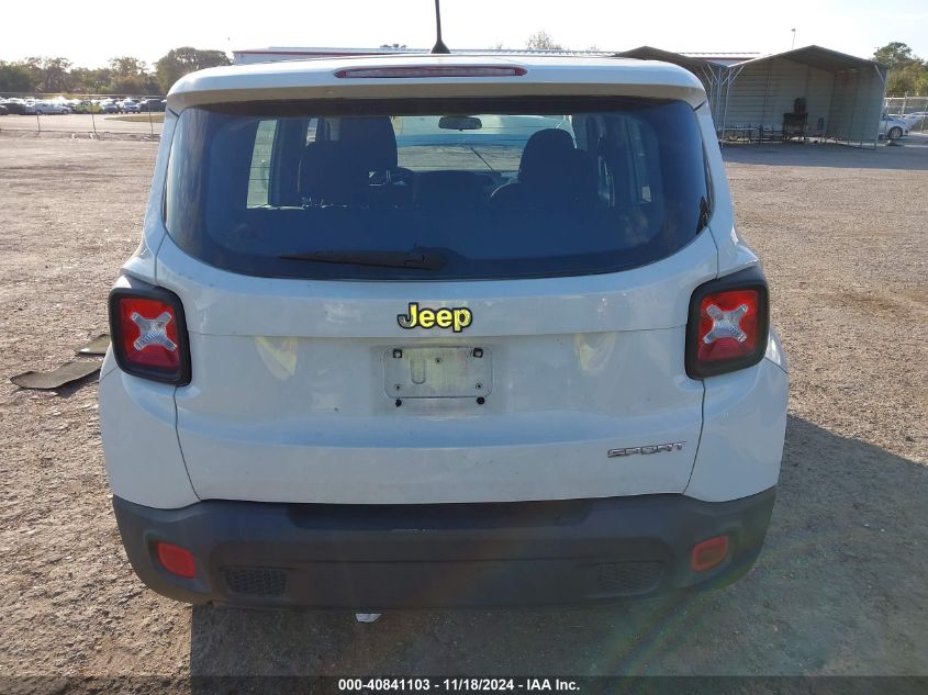 2016 Jeep Renegade Sport VIN: ZACCJAAW3GPD05984 Lot: 40841103