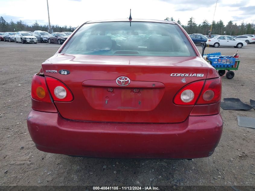 2008 Toyota Corolla Ce VIN: 2T1BR32EX8C903041 Lot: 40841105