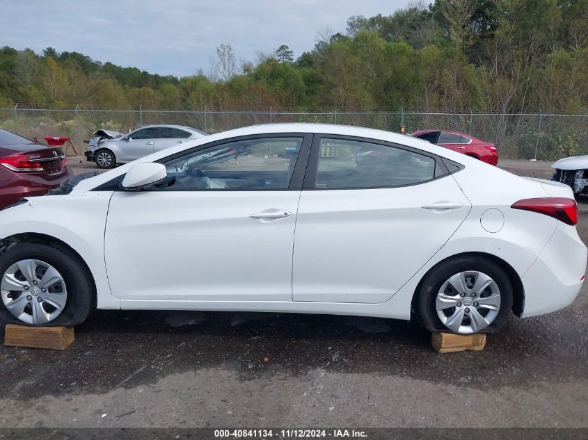 2016 Hyundai Elantra Se VIN: 5NPDH4AE2GH758074 Lot: 40841134