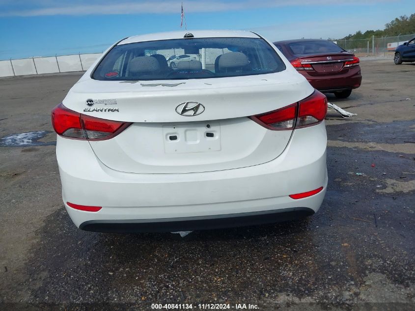 2016 Hyundai Elantra Se VIN: 5NPDH4AE2GH758074 Lot: 40841134