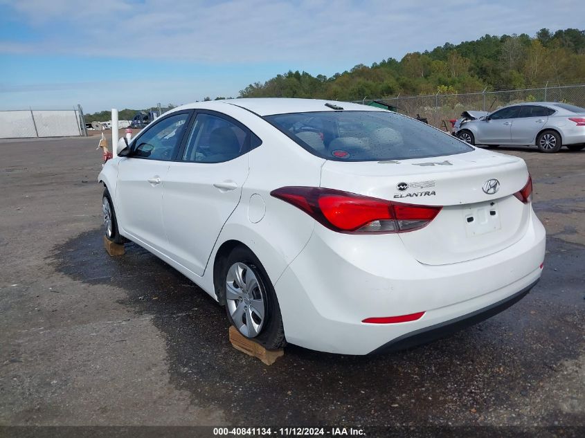 2016 Hyundai Elantra Se VIN: 5NPDH4AE2GH758074 Lot: 40841134