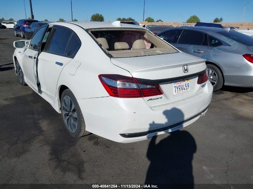 2017 Honda Accord Hybrid Touring VIN: JHMCR6F74HC024272 Lot: 40841254