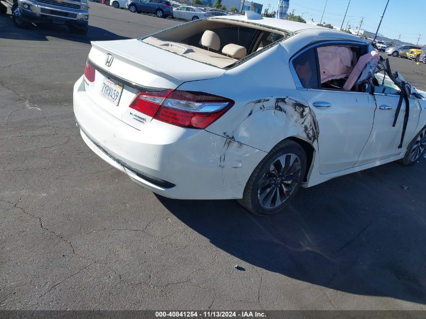 2017 Honda Accord Hybrid Touring VIN: JHMCR6F74HC024272 Lot: 40841254