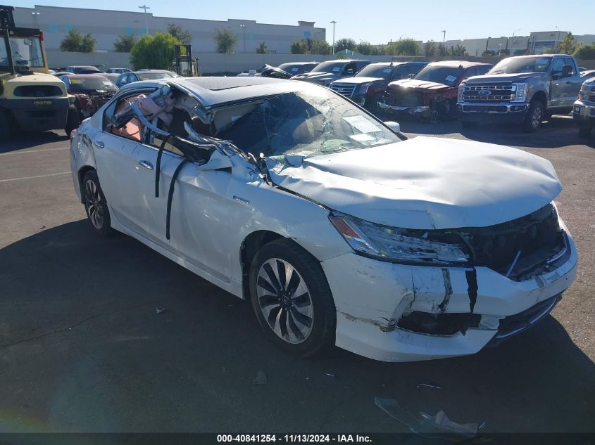 2017 Honda Accord Hybrid Touring VIN: JHMCR6F74HC024272 Lot: 40841254