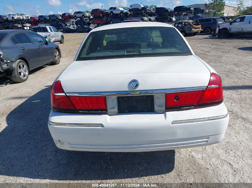 1999 Mercury Grand Marquis Gs VIN: 2MEFM74W6XX628418 Lot: 40841257