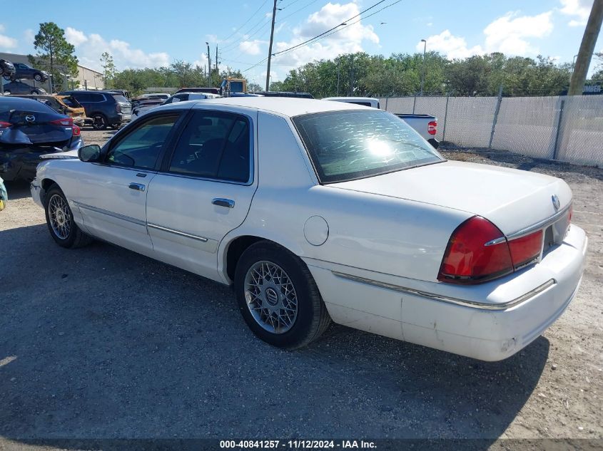 1999 Mercury Grand Marquis Gs VIN: 2MEFM74W6XX628418 Lot: 40841257