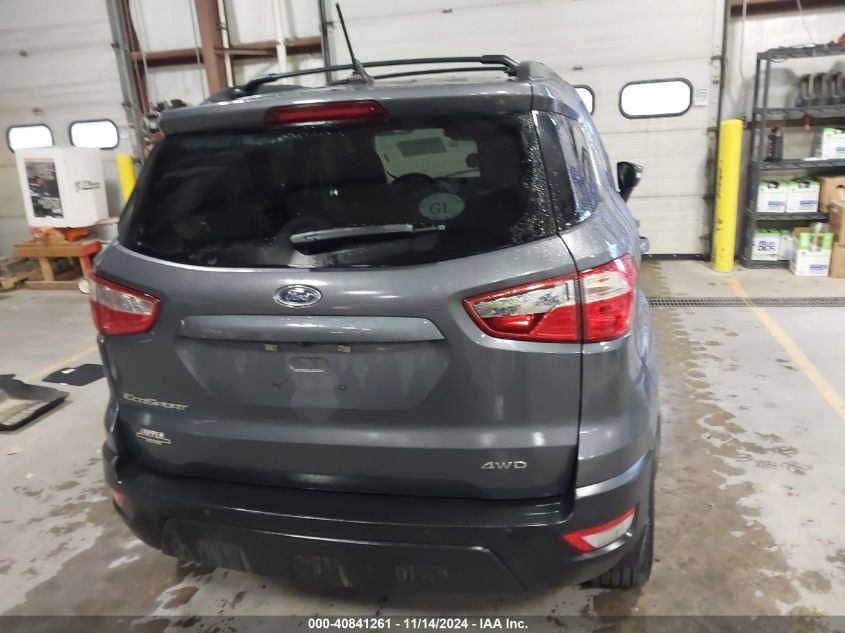 2020 Ford Ecosport Se VIN: MAJ6S3GLXLC340366 Lot: 40841261