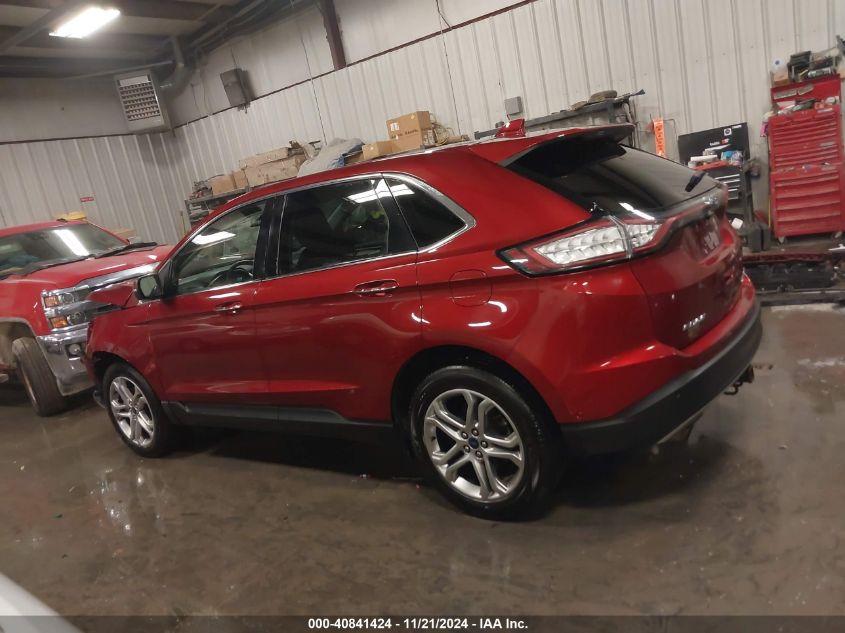 2016 Ford Edge Titanium VIN: 2FMPK3K95GBB94325 Lot: 40841424