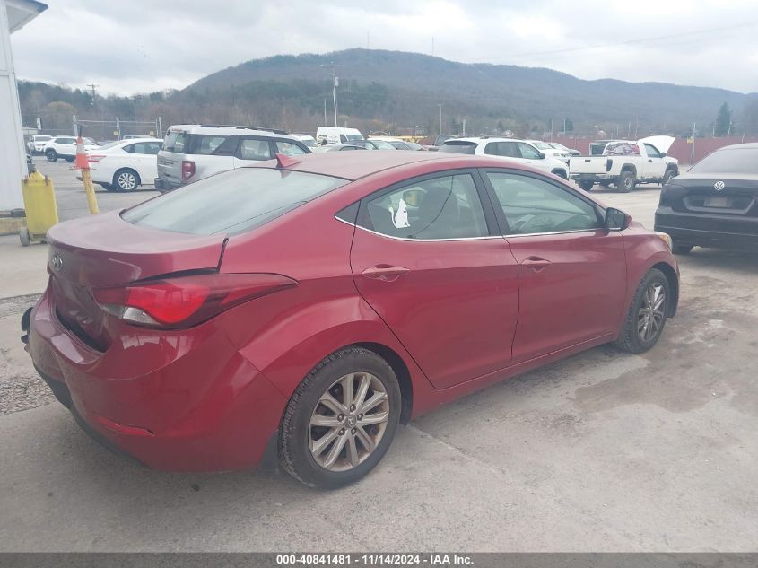 VIN 5NPDH4AE9FH584258 2015 HYUNDAI ELANTRA no.4