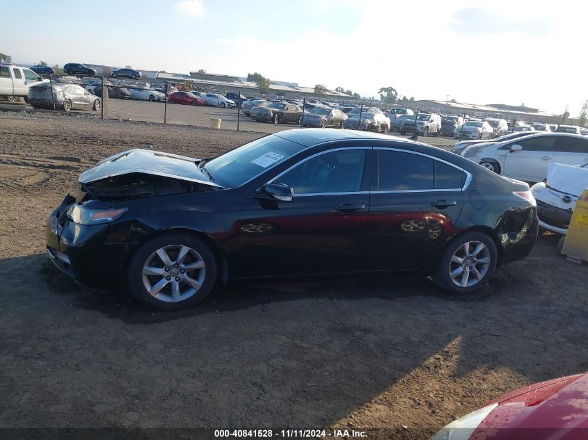 2012 Acura Tl 3.5 VIN: 19UUA8F5XCA004654 Lot: 40841528