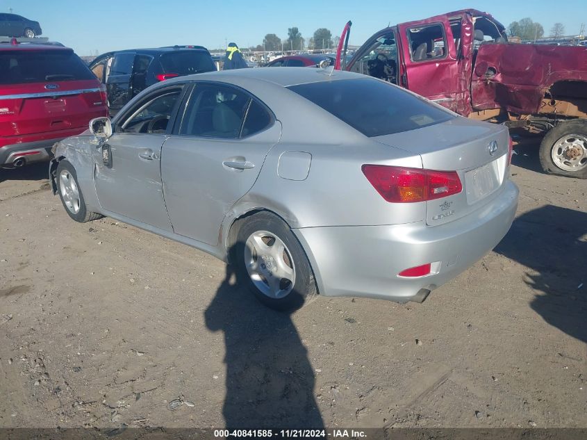 2007 Lexus Is 250 VIN: JTHBK262572032396 Lot: 40841585