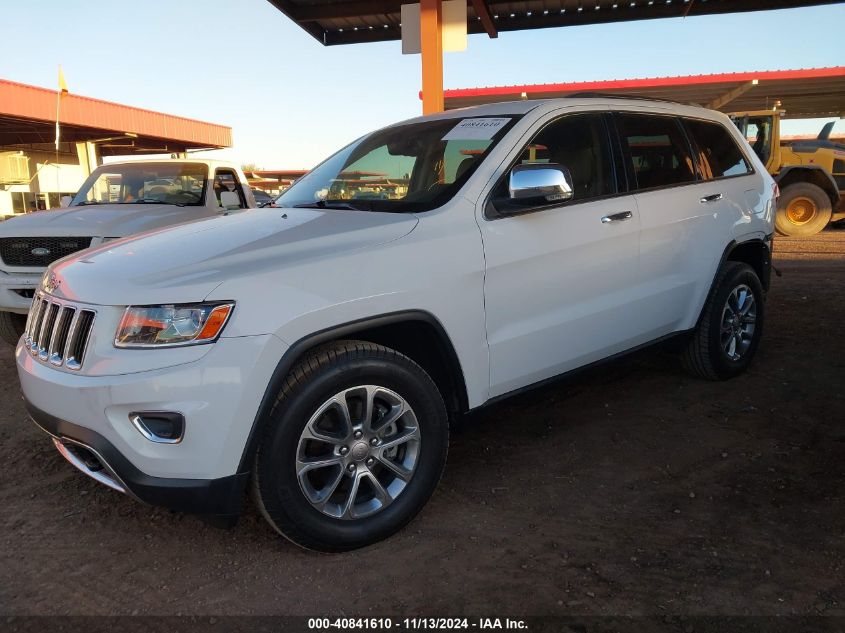 2014 Jeep Grand Cherokee Limited VIN: 1C4RJEBGXEC501429 Lot: 40841610