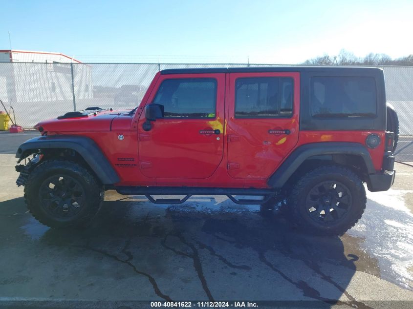 2016 Jeep Wrangler Unlimited Sport VIN: 1C4BJWDG9GL243833 Lot: 40841622