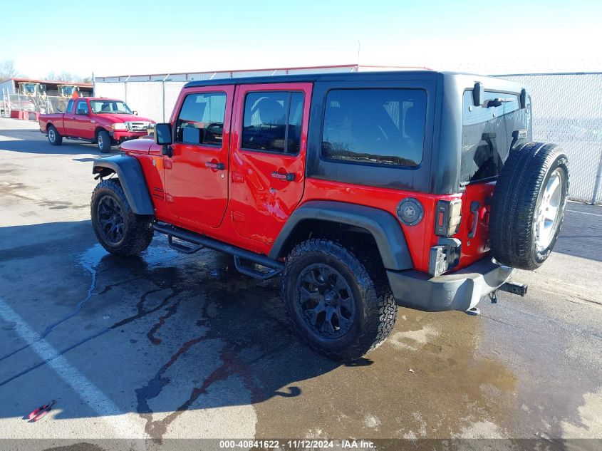 2016 Jeep Wrangler Unlimited Sport VIN: 1C4BJWDG9GL243833 Lot: 40841622