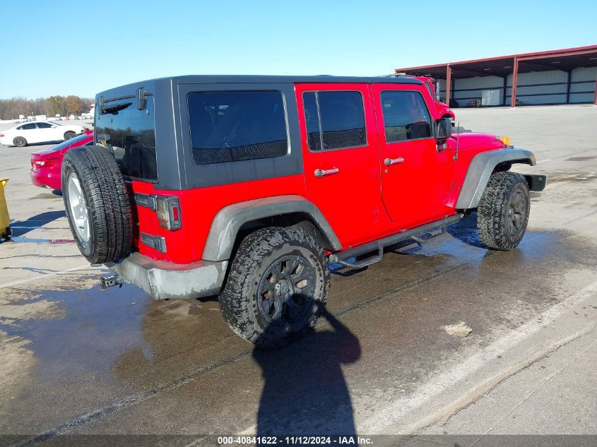 2016 Jeep Wrangler Unlimited Sport VIN: 1C4BJWDG9GL243833 Lot: 40841622