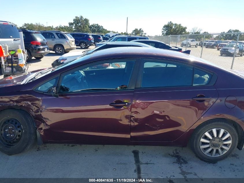 2018 Kia Forte Lx VIN: 3KPFK4A77JE209946 Lot: 40841635