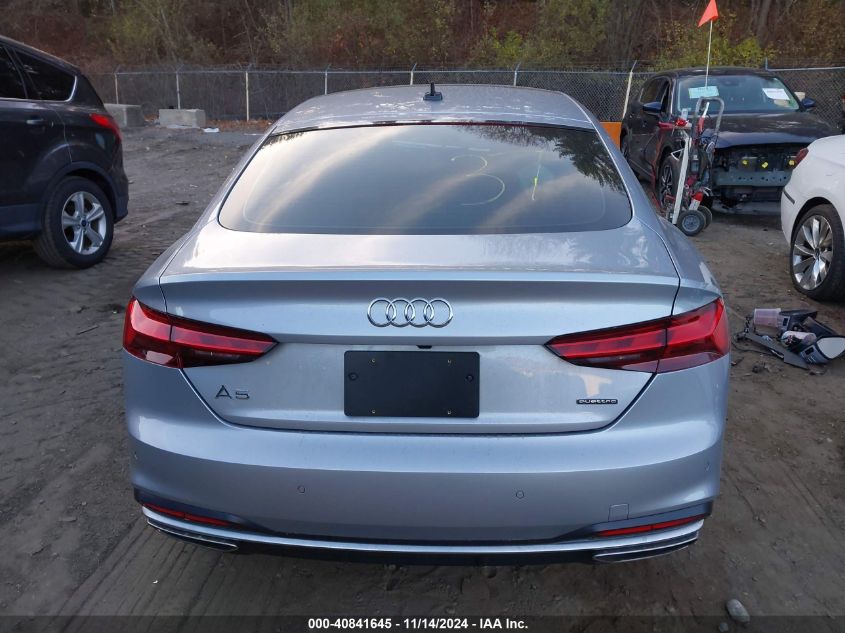 2021 Audi A5 Sportback Premium 40 Tfsi Quattro S Tronic VIN: WAUABCF59MA039900 Lot: 40841645