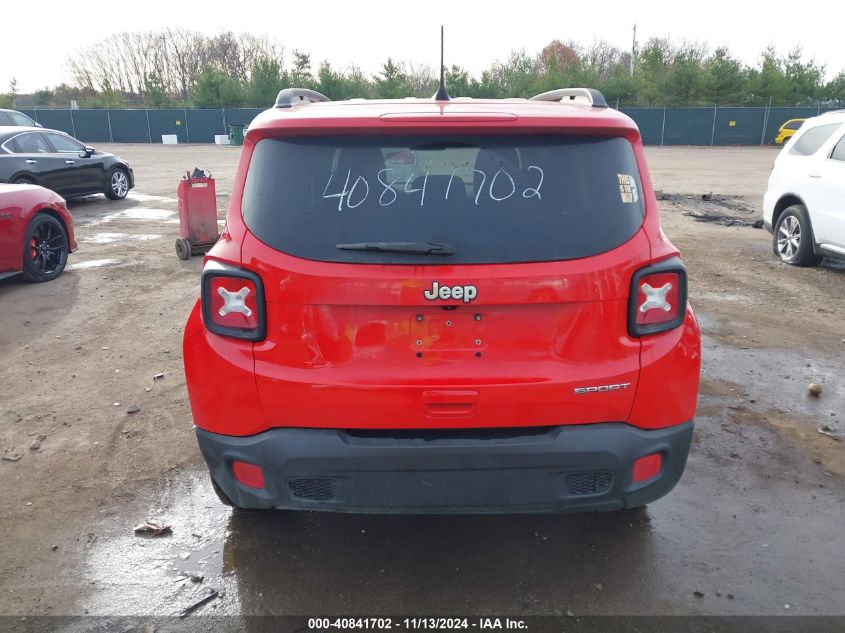 2018 Jeep Renegade Sport Fwd VIN: ZACCJAAB5JPG69036 Lot: 40841702