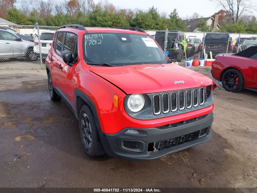 2018 Jeep Renegade Sport Fwd VIN: ZACCJAAB5JPG69036 Lot: 40841702